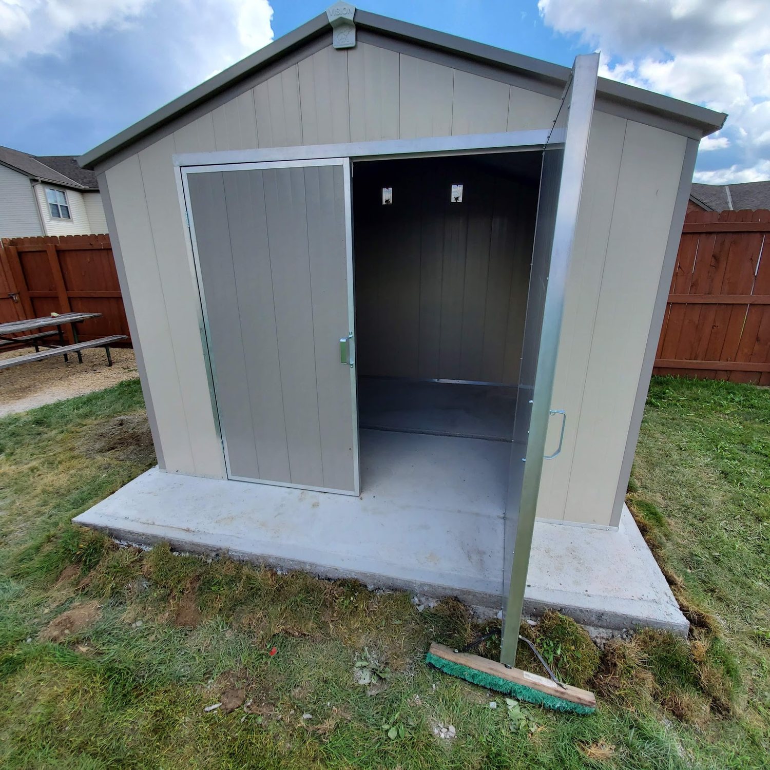 Custom-built backyard shed